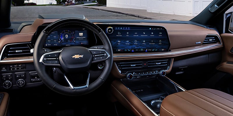 A closer look at the 2025 Chevrolet Tahoe front interior dash